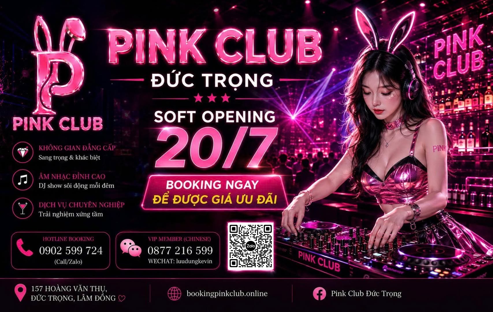 Banner Đêm Demo Đầu Tiên Pink Club Đức Trọng