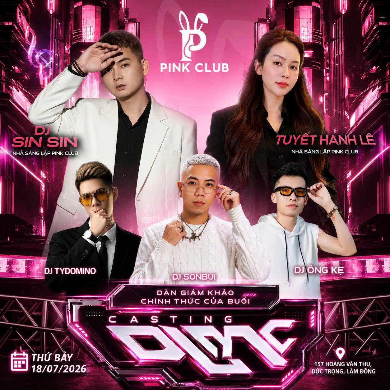 Casting DJ tại Pink Club